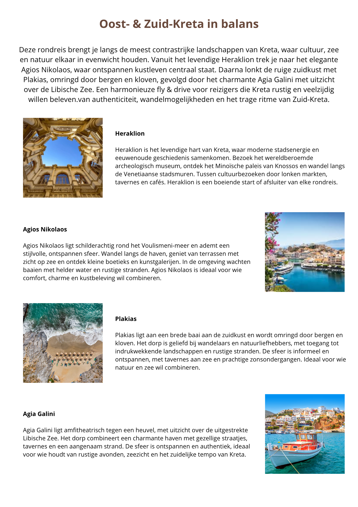Oost   Zuid Kreta in balans